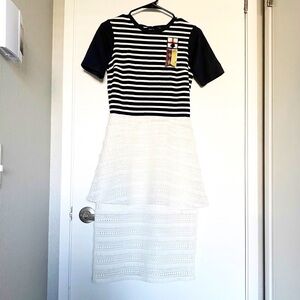 BETINA Mixed media mini dress